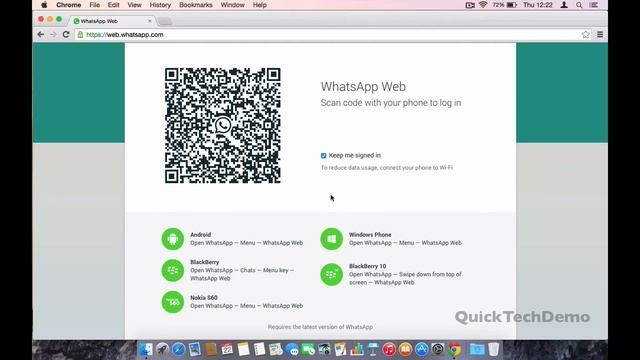 How to access WhatsApp in web browser смотреть онлайн