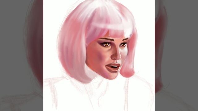 How to draw Cyberpunky portret tin Procreate. Speed painting. смотреть онлайн