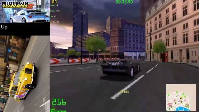 Midtown Madness 2, London Circuit: Zany Zigzag [Nitro] - 1:09.47 смотреть онлайн