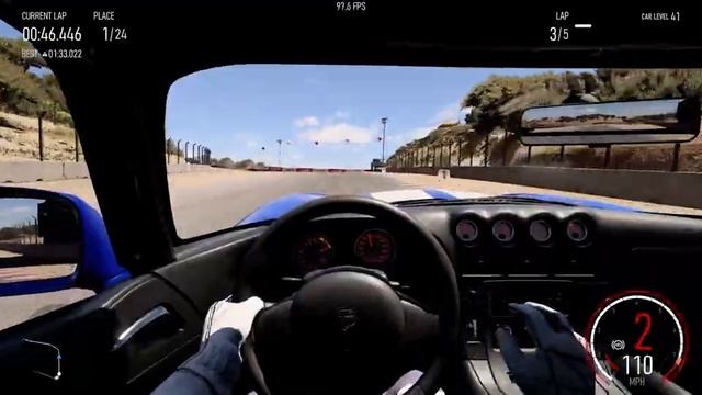 Forza Motorsport PC 1999 Dodge Viper GTS ACR (cockpit view) 5 laps of Laguna Seca 32:9 4k смотреть онлайн