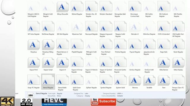 Installing fonts - WIndows 10 смотреть онлайн