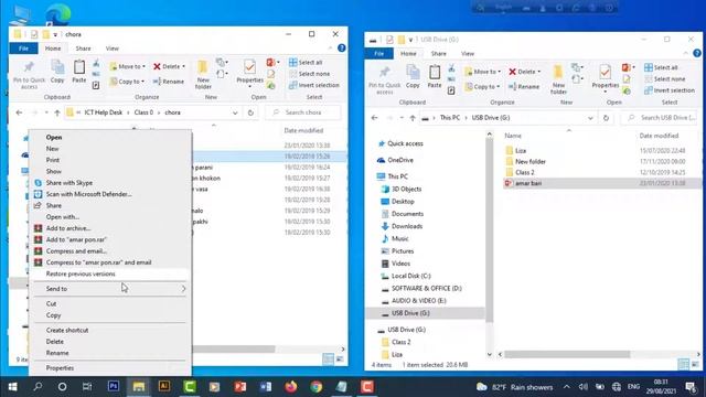 How to Transfer Files from Laptop or Desktop to pendrive | কীভাবে পিসি থেকে পেনড্রাইভে ফাইল পাঠাবেন смотреть онлайн