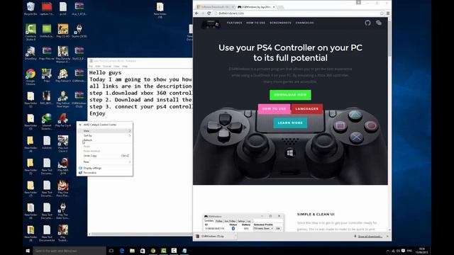 How to Easily Connect a PS4 Controller to PC - Windows XP/Vista/7/8/10 смотреть онлайн