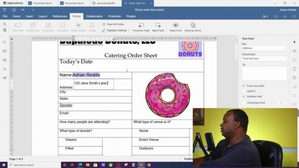 How to Create a Fillable PDF Using OnlyOffice Form