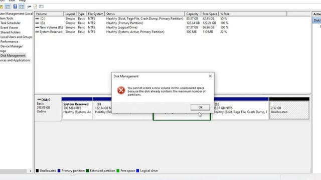 How to create Partition Hard Drives on Windows 10 | Solve Unallocated Disk error Urdu Hindi смотреть онлайн