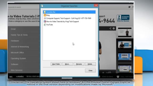 How to organize Favorites in Internet Explorer® 11 on a Windows® 8.1 смотреть онлайн