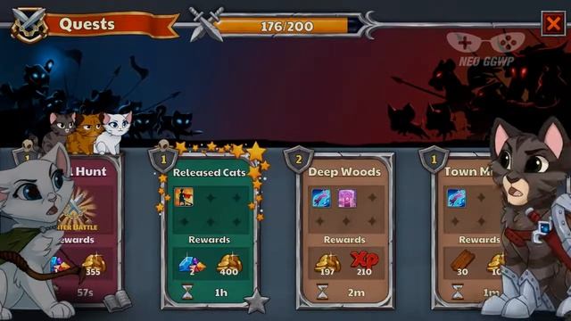 Castle Cats (Android/iOS) - Gameplay First Start смотреть онлайн