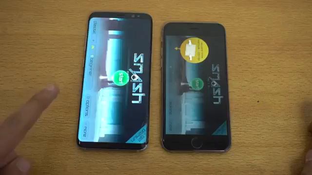 Samsung S8 vs iphone 6s compilation speed test смотреть онлайн