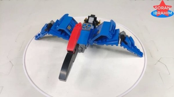 Speed Build Dinobots Combiner ⚡️ Swoop & Sludge, Unboxing and Assembly Lego Qman 6in1 Sura Mecha