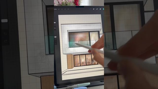 🍁🍂 #procreate #ipad #interiorsketch #sketch #architect#дизайнинтерьера #designer смотреть онлайн