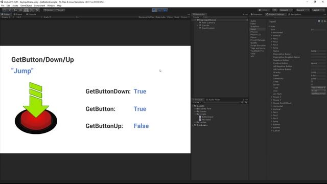 C# GetButton and GetKey in Unity! - Beginner Scripting Tutorial смотреть онлайн