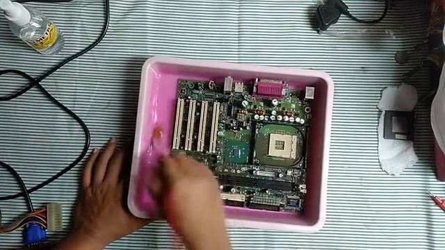Intel Pentium 4 Motherboard Cleaning Process | Fault Diagnosis | Repair and Restoration | Tamil смотреть онлайн