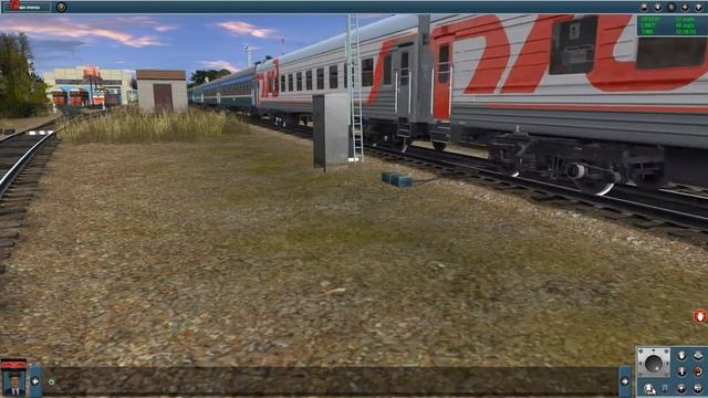 Trainz 12 ТЭП70БС с пассажирским составом смотреть онлайн