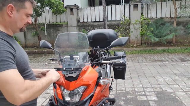 Serpo windshield raiser and GPS Phone Holder Kawasaki Versys 300 / 250 смотреть онлайн