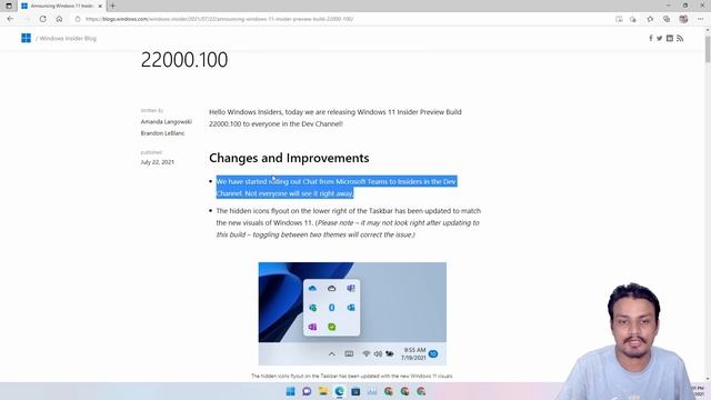 Windows 11 Update Build 22000.100 - New Changes & Features смотреть онлайн