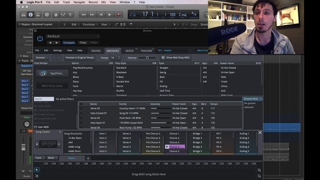 Logic pro X drummer plus Toontrack Superior Drummer смотреть онлайн