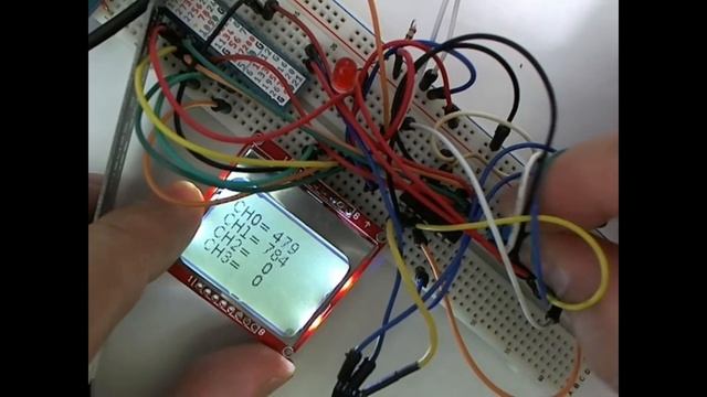 Raspberry Pi ZERO ADC+NOKIA5110 test (No sound) смотреть онлайн
