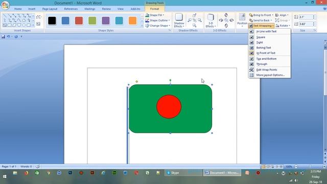 Microsoft Word 2010,2007 Part 9Shipes ,colour, shape outline,3D Effect Rotate Position Etc смотреть онлайн