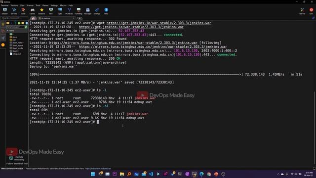 07 - Run JENKINS.WAR file in Linux(AWS EC2) | Jenkins 2022 смотреть онлайн