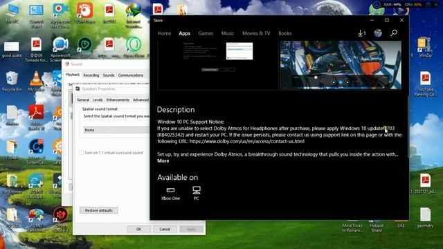 How to Use Dolby Atmos Surround Sound on Windows 10 |IN HINDI смотреть онлайн