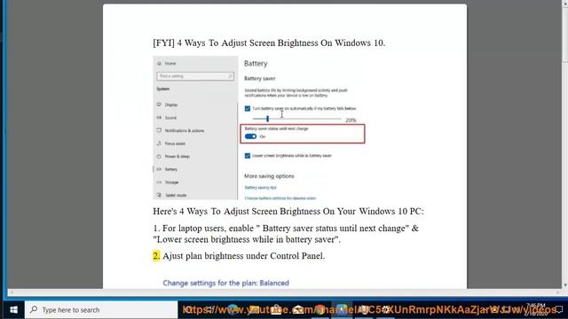4 Ways To Adjust Screen Brightness On Windows 10 смотреть онлайн