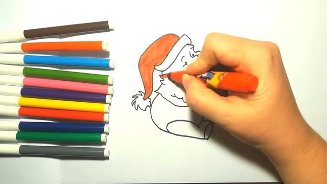 Как нарисовать ВИННИ ПУХА  Новогодний рисунок  Мультфильмы  Урок рисования для детей и начинающих