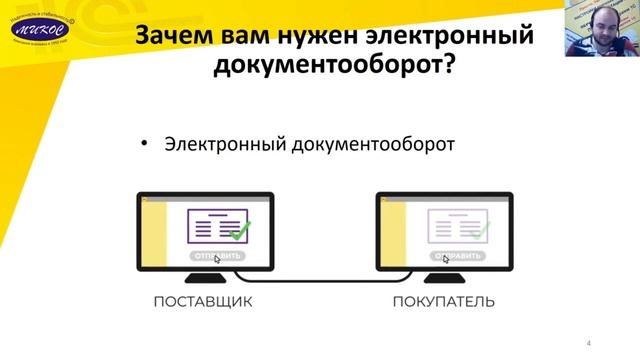 Зачем нужен Электронный документооборот (ЭДО) | Микос Программы 1С смотреть онлайн