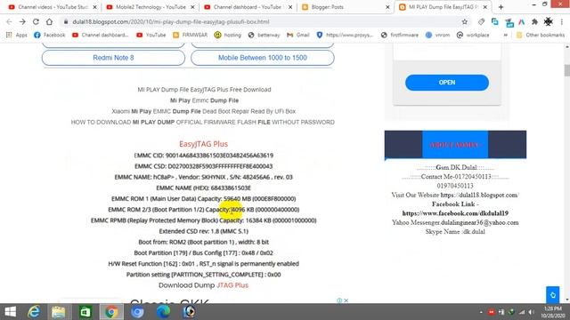 Mi Play Dump File Easy JTAG Plus or Ufi Box Free Download смотреть онлайн