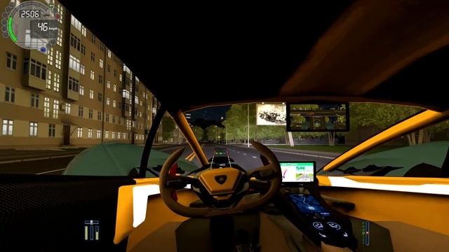 Lamborghini TERZO MILLENIO - City Car Driving смотреть онлайн