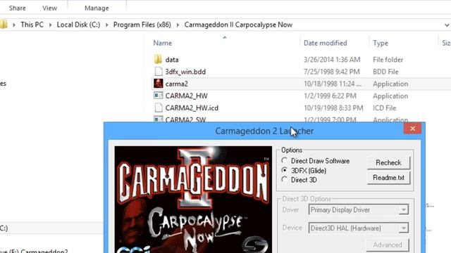 Carmageddon 2 PC Fix - Win 8 / 8.1 - x64 смотреть онлайн