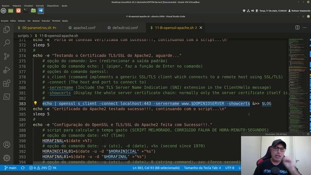 🔴 11-B-openssl-apache.sh Geração do Certificado Assinado TLS/SSL do Apache2 Server - PARTE-01 смотреть онлайн