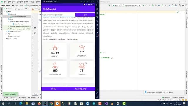 Android Studio Ders 8 Part-1: WebView смотреть онлайн
