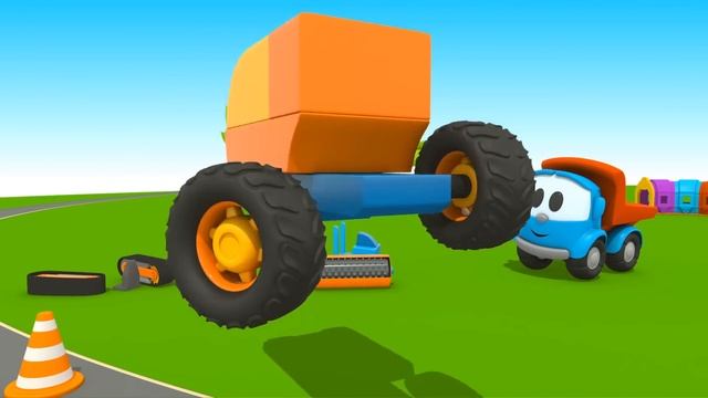 Çizgi Film - Küçük Kamyon Leo Iş Başında! Çocuklar Için Seçkin Bölümleri Türkçe Izle!