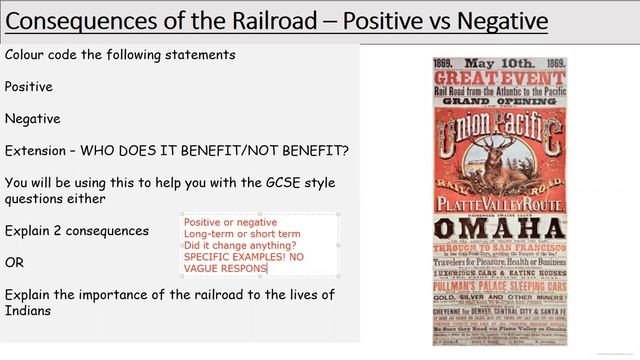 GCSE History - American West - Railroad Act 1862 смотреть онлайн