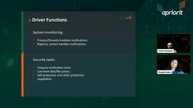 Webinar: "Exploring Windows Kernel Extension Opportunities of Cybersecurity Solutions" смотреть онлайн