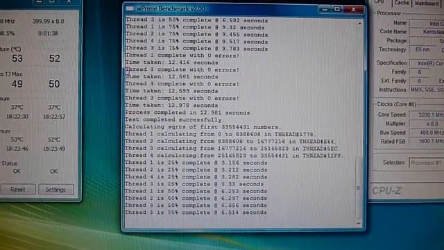 Wprime Q6600 3.2Ghz Vista SP2 смотреть онлайн