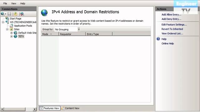 Configure Restriction on IP and Domain to access Web Server in IIS - Windows Server 2008 смотреть онлайн