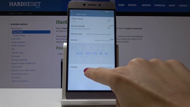 How to Set Up Time Zone & Date Settings in LeEco Le S3 - Change Date & Time смотреть онлайн