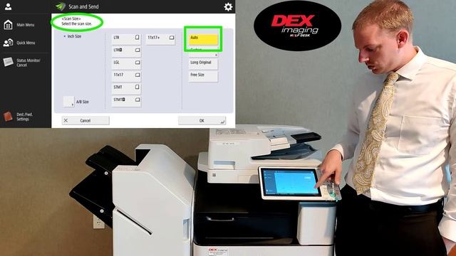 Canon IR-Advance Key Op - Scan Function смотреть онлайн