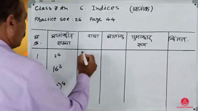इयत्ता सातवी 6. घातांक Index Practice set 26 page 44 смотреть онлайн