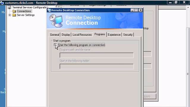 Allow remote desktop client to start a program in Terminal Server смотреть онлайн