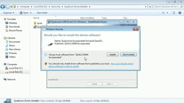 Cara Install Driver Qualcomm di Windows 7 смотреть онлайн