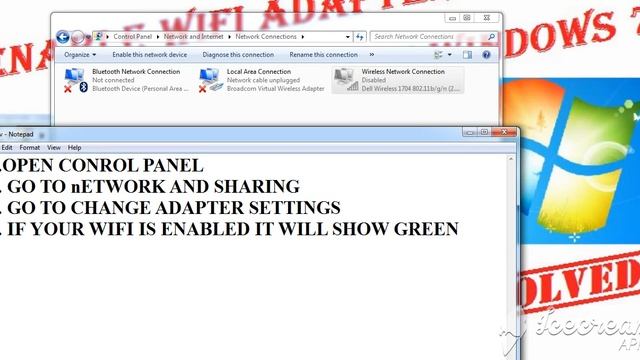 ENABLE WIFI ADAPTER Windows 7 смотреть онлайн