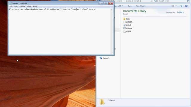 Batch Script to Send E-mail Using Blat by Nicholas Lee Fagan смотреть онлайн
