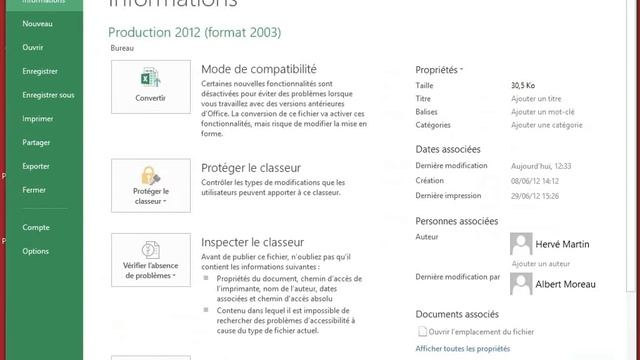 cours excel: Vérifier la compatiblité d'un document смотреть онлайн