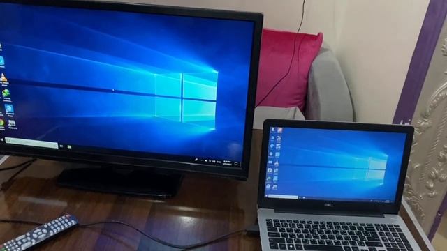بالخطوات طريقة توصيل اللاب توب بالشاشة عن طريق كابل HDMI (connect Laptop with TV by HMDI Cable ) смотреть онлайн