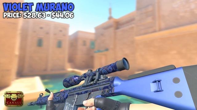 Скин на G3SG1 "Фиолетовое Мурано" Counter-Strike 2 смотреть онлайн