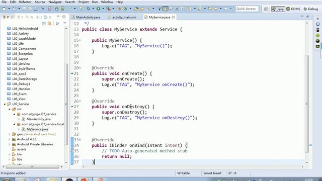 187 Android之Service定义 启动和停止服务 смотреть онлайн