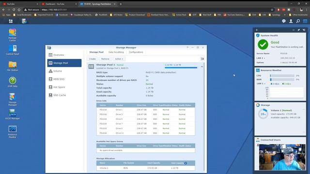 Synology FS1018 - Setting up the storage array.. смотреть онлайн