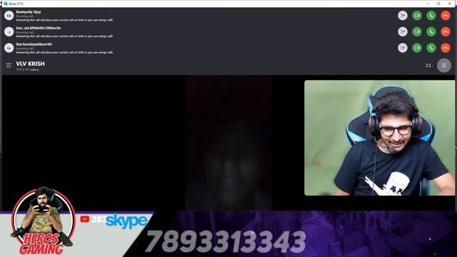 Skype Video Calling With Subscribers|| Stream No :6 || Heros Gaming смотреть онлайн